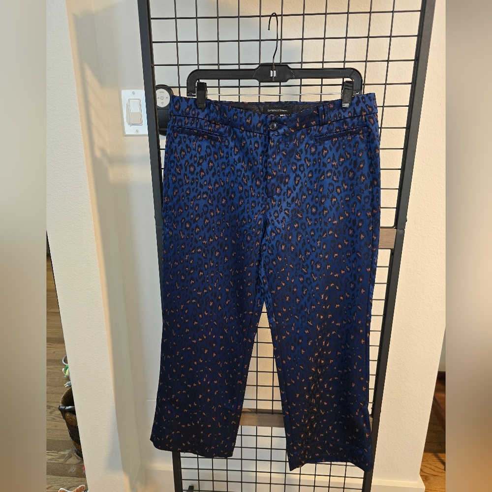 Banana Republic Logan Crop Leopard Pants